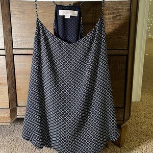 Loft Navy and White tank top